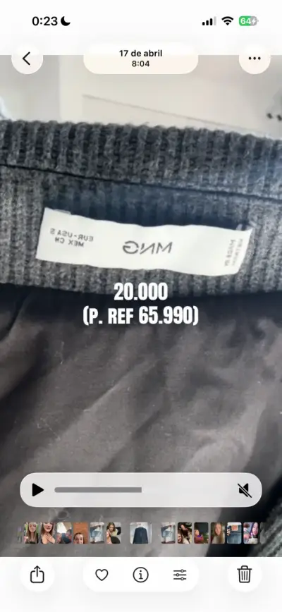 Chaqueta de lana gris para mujer Mango - miniatura 3