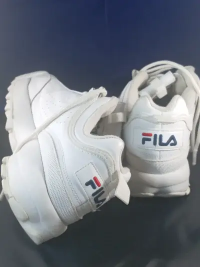 Zapatillas deportivas Fila blancas unisex - miniatura 2