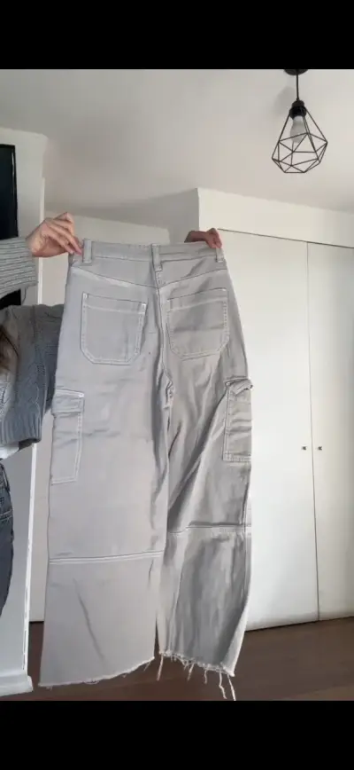 Pantalones cargo gris claro H&M - miniatura 2