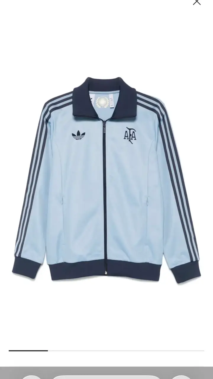 Chaqueta deportiva Adidas AFA celeste - 1