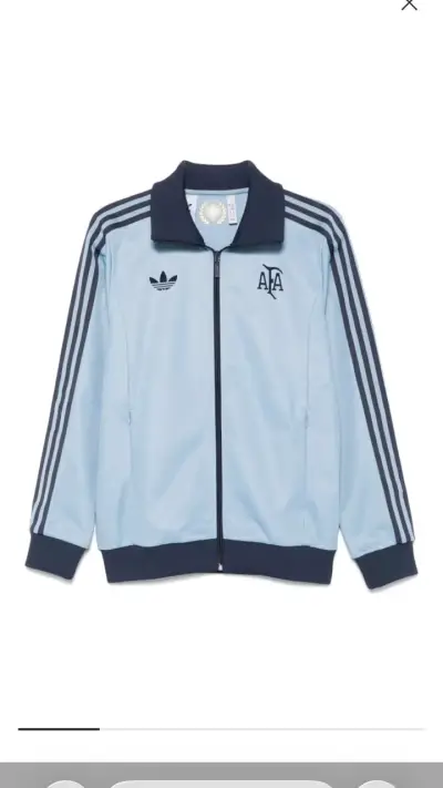 Chaqueta deportiva Adidas AFA celeste - miniatura 1