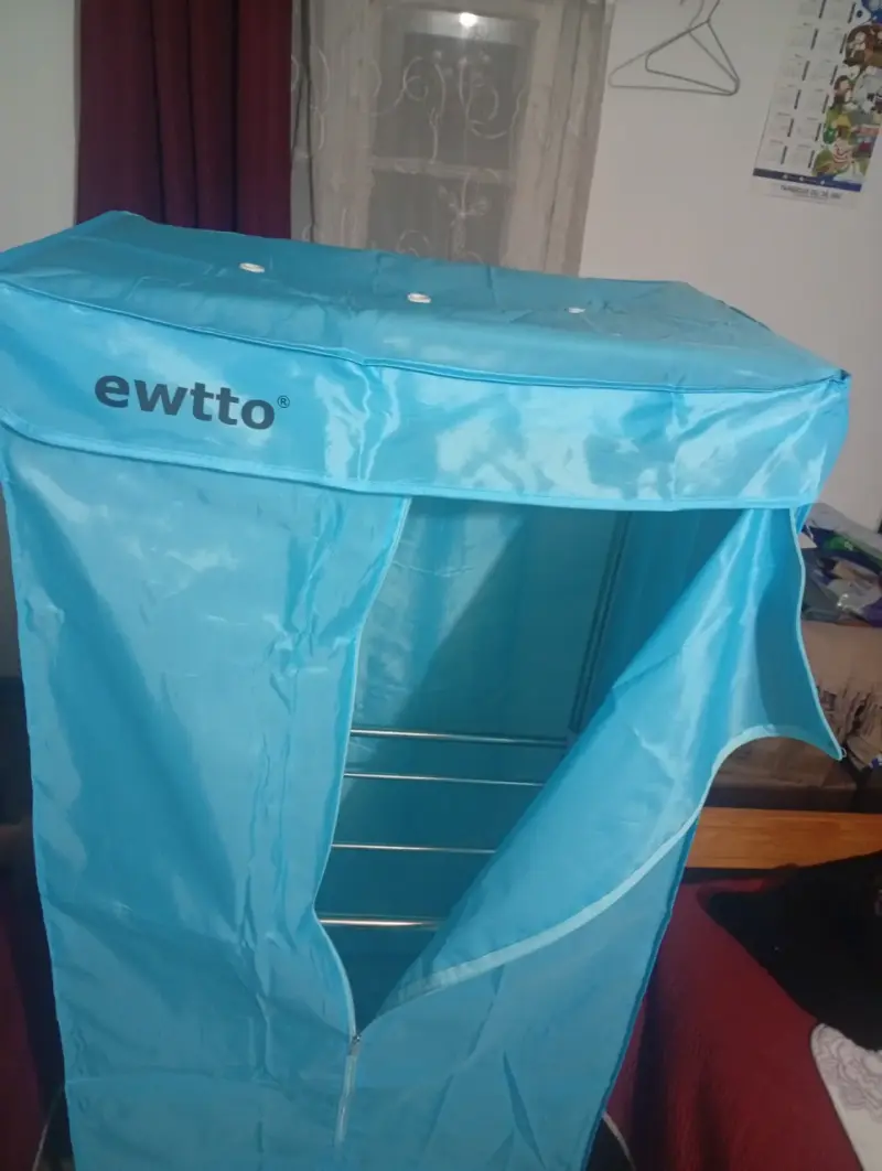 Secadora de ropa portátil Ewtto azúl - 2