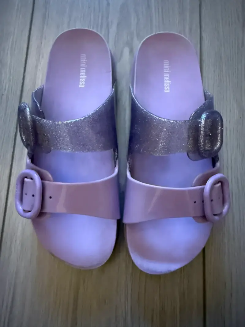 Sandalias Mini Melissa lilas con brillo N33 - 1