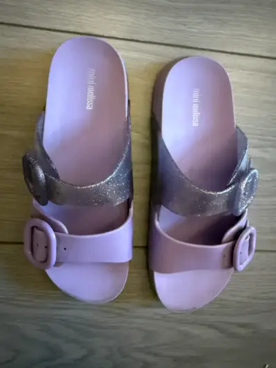 Sandalias Mini Melissa lilas con brillo N33 - miniatura 2