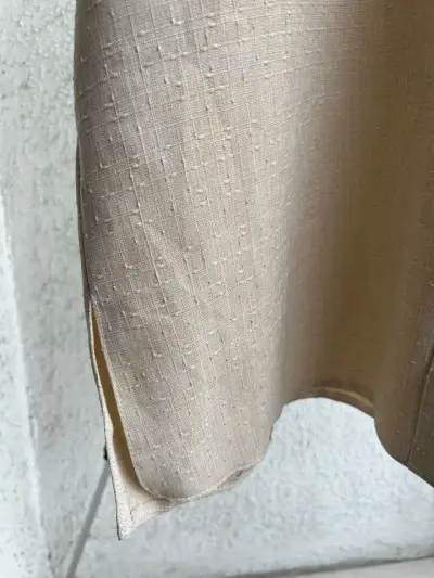 Camisa guayabera beige lino - miniatura 3