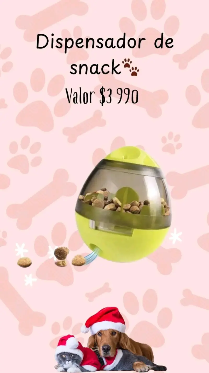 Dispensador de snack para mascotas