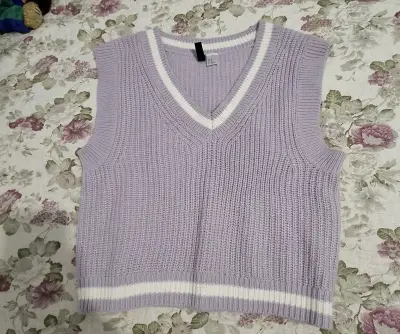 Chaleco sin mangas lila H&M - miniatura 1