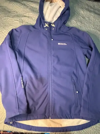 Chaqueta morada Mountain Warehouse con capucha - miniatura 2