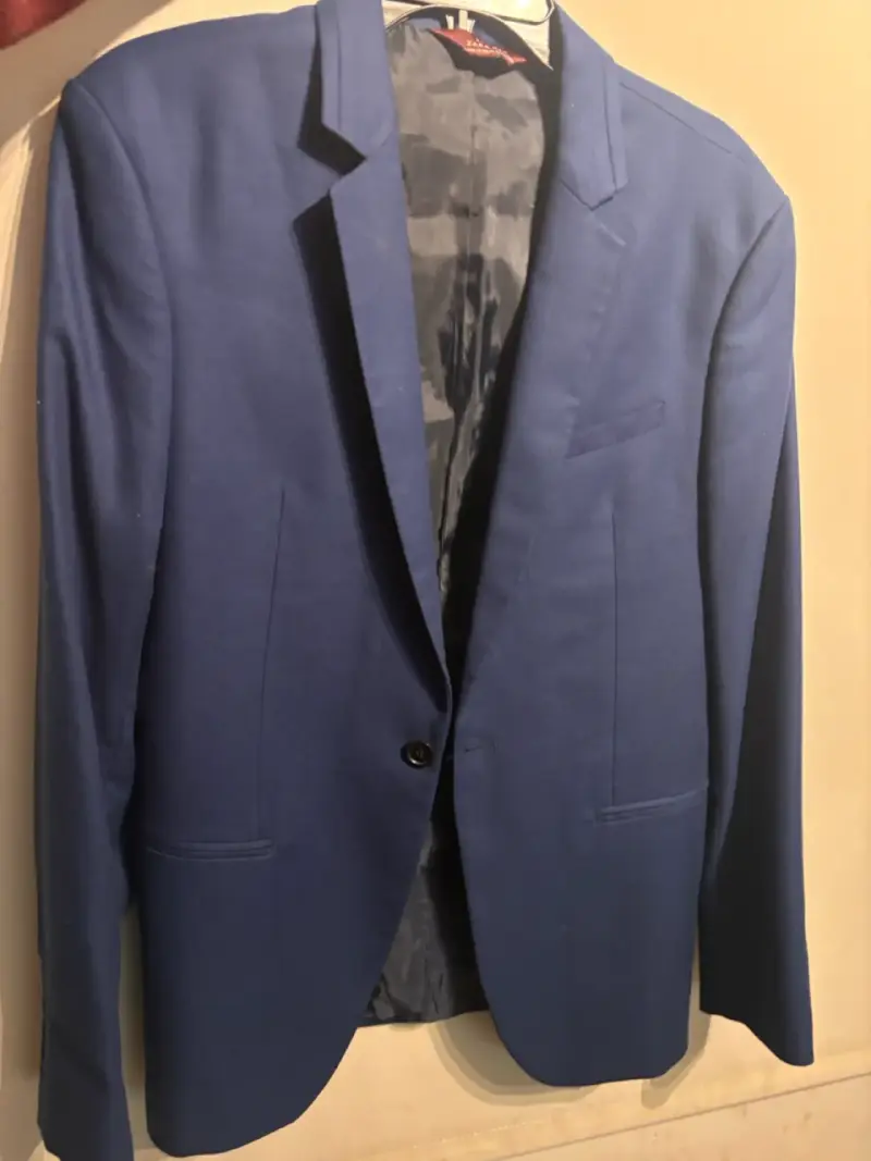 Blazer azul para hombre en buen estado - 4