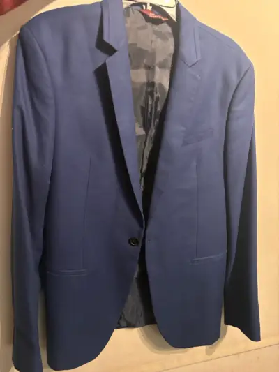 Blazer azul para hombre en buen estado - miniatura 4