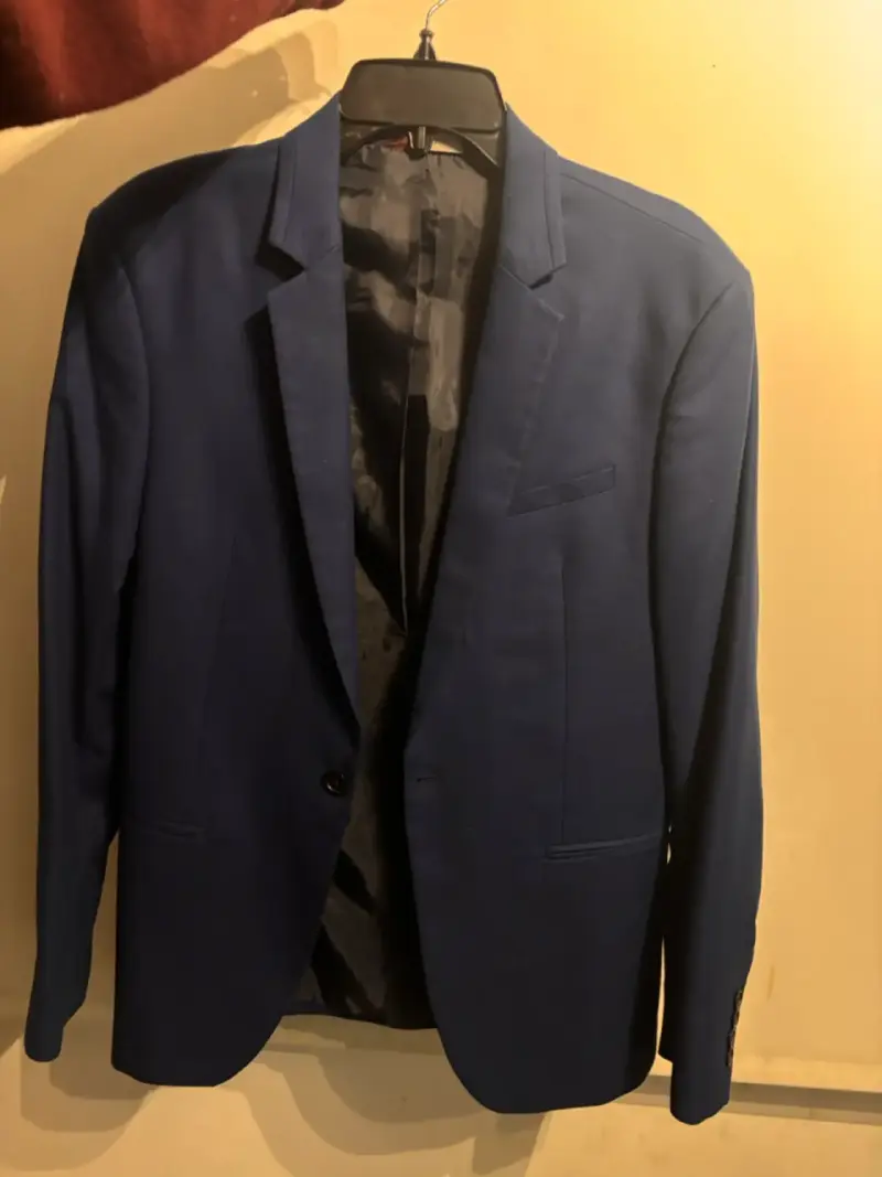Blazer azul para hombre en buen estado - 5