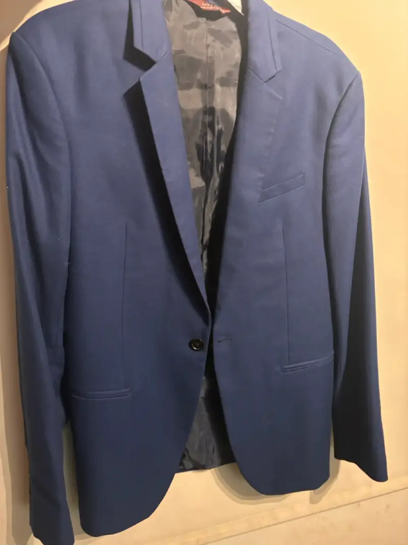 Blazer azul para hombre en buen estado - 6