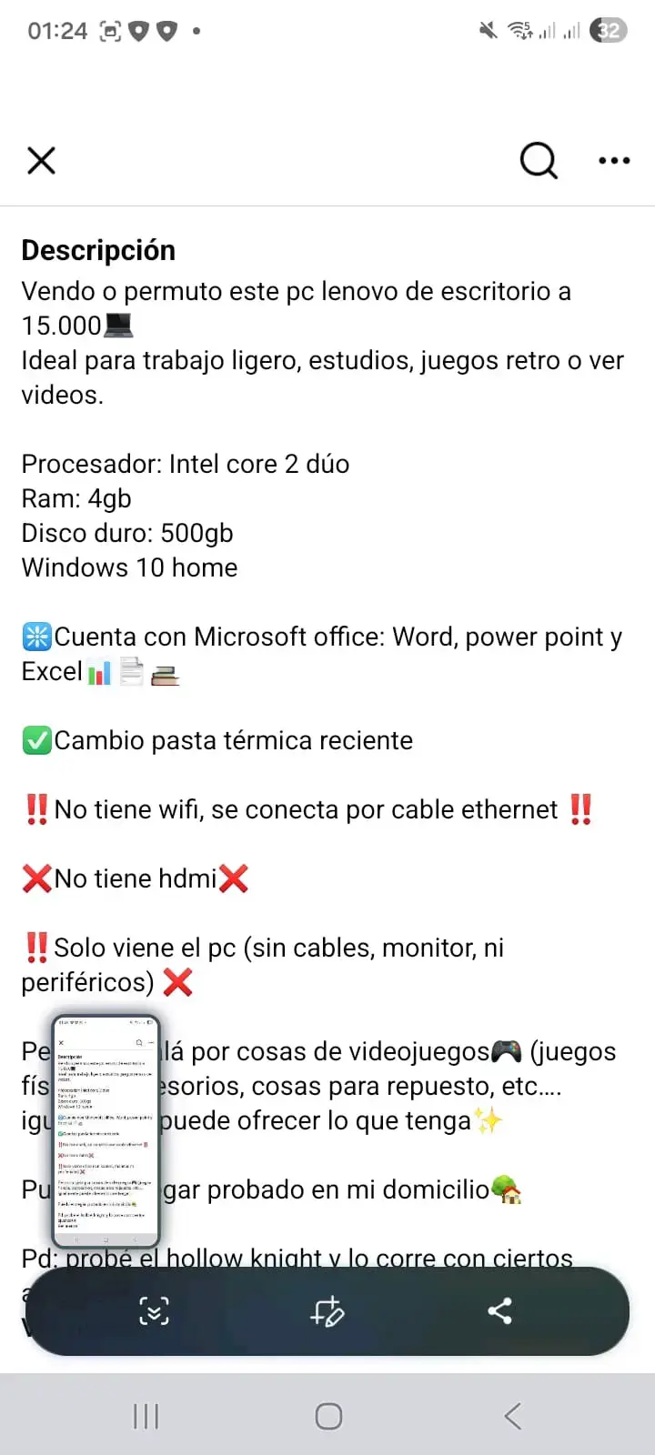 Computador Lenovo ThinkCentre M58 usado - 5