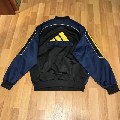 Chaqueta deportiva Adidas azul y negra - miniatura 2