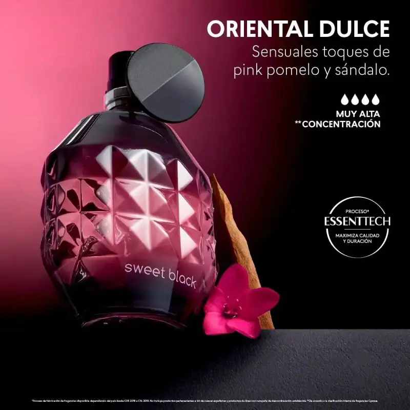 Perfume Sweet Black Oriental Dulce 50ml
