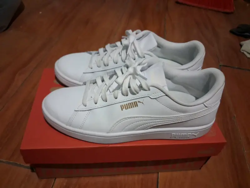 Zapatillas blancas Puma clásicas para hombre - 1