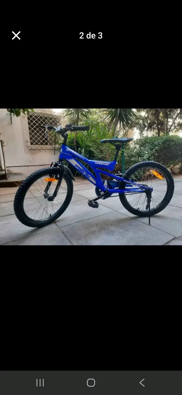 Bicicleta Powerbike Fushion azul aro 20 - 1