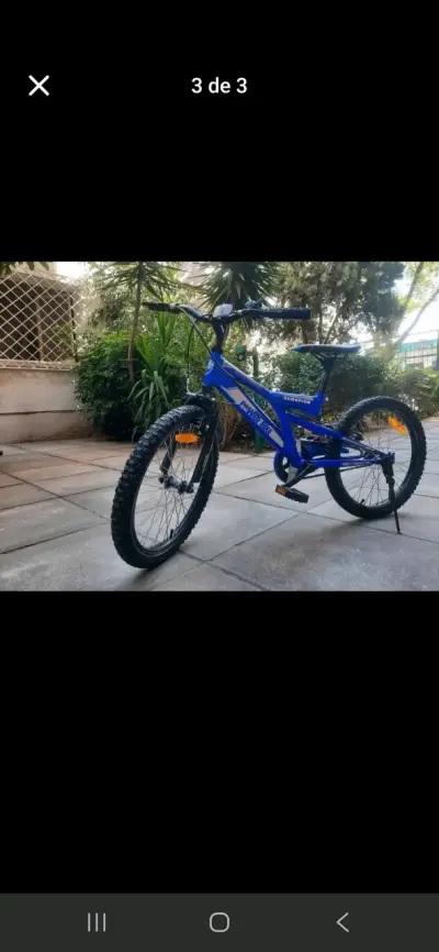 Bicicleta Powerbike Fushion azul aro 20 - miniatura 2