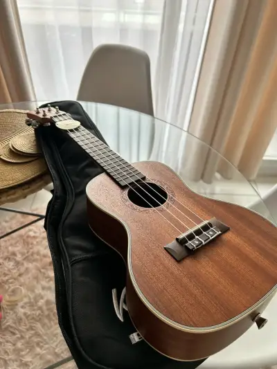 Ukulele de madera con funda protectora - miniatura 2