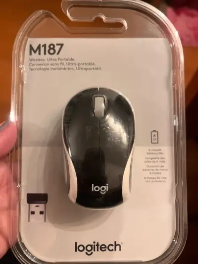 Mouse inalámbrico Logitech M187 ultracompacto - miniatura 1