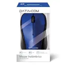 Mouse inalámbrico DATA-COM azul 4D - 2