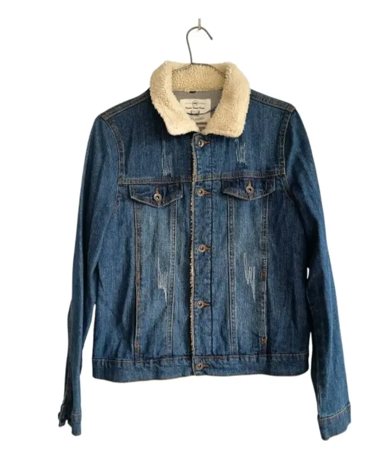 Chaqueta de mezclilla con forro de sherpa - 1