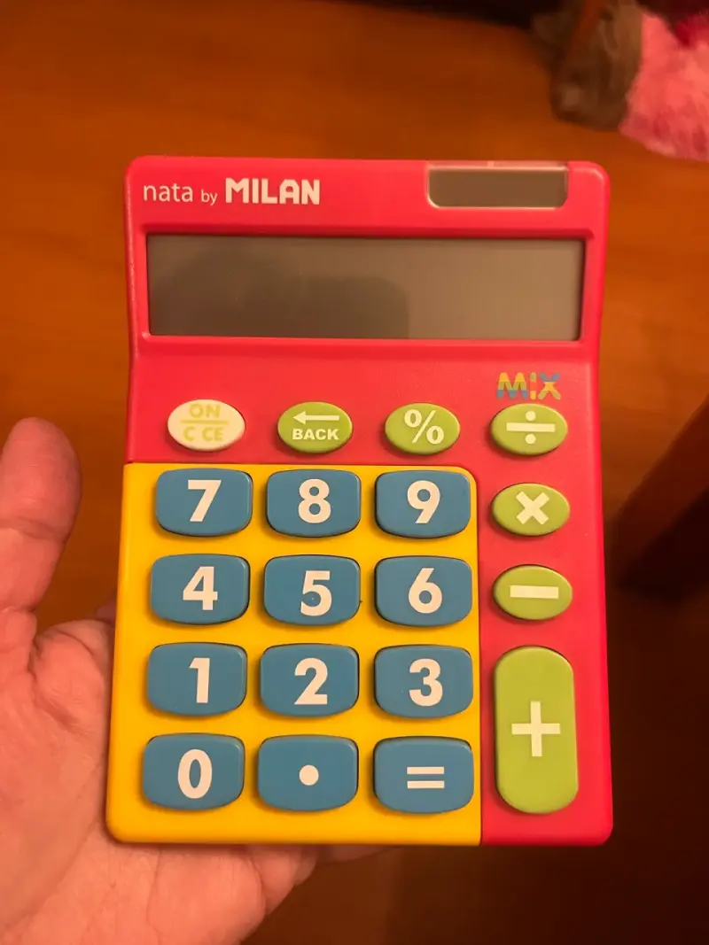 Calculadora infantil Milan colorida - 3