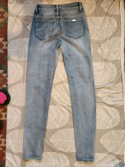 Jeans ajustados azul claro para mujer talla 40 - miniatura 2