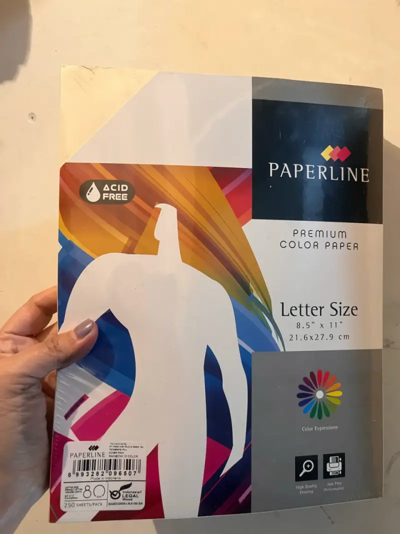 Papel de colores tamaño carta Paperline - 2