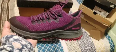 Zapatillas Merrell de trekking moradas - miniatura 1