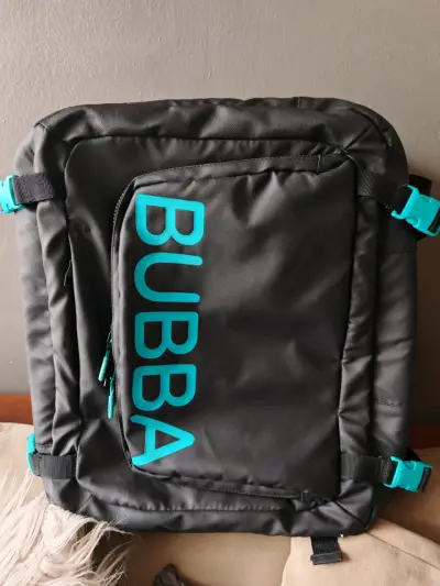 Mochila negra Bubba con detalles turquesa - miniatura 1