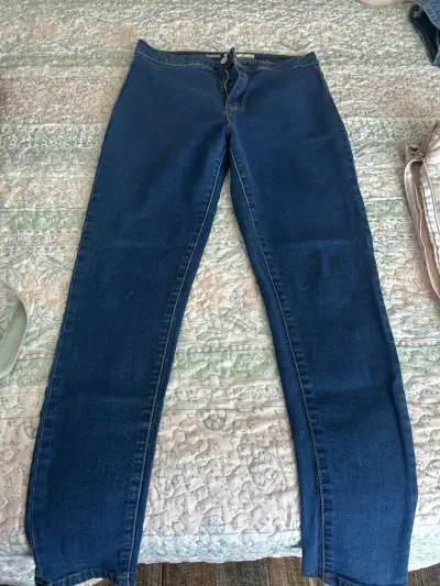 Jeans azul oscuro para mujer Evolve - miniatura 1
