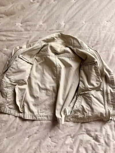 Chaqueta Mimo beige para niño con cierre y botones - miniatura 6