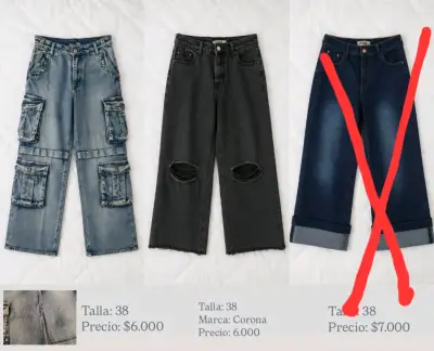Lote de jeans y chaleco acolchado negro - miniatura 2