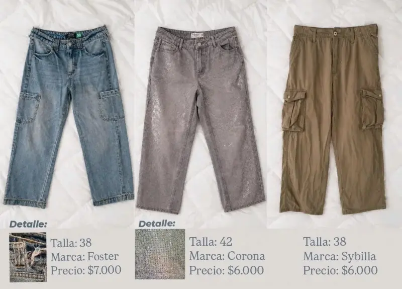 Lote de jeans y chaleco acolchado negro - 3