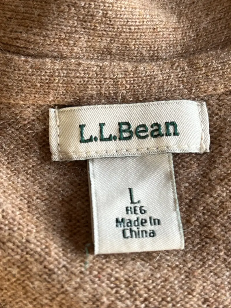 Cardigan largo marrón L.L.Bean - 3