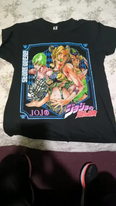 Polera JoJo's Bizarre Adventure negra - miniatura 1