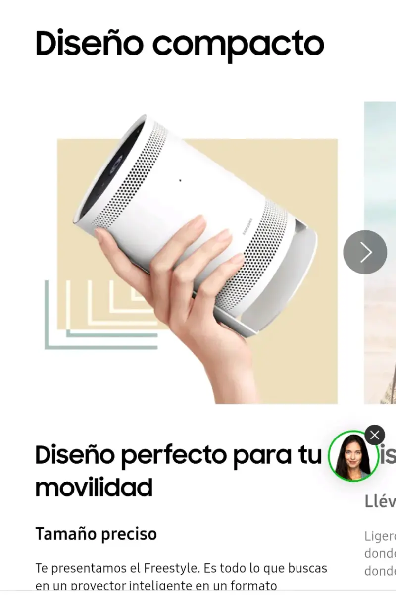 Proyector Samsung The Freestyle + Funda Rígida ORI - 4