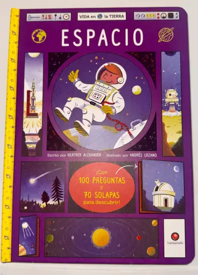 Libro infantil 'Espacio' con solapas - miniatura 1