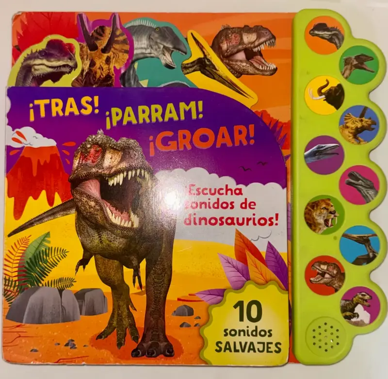 Libro interactivo de dinosaurios con sonidos - 1