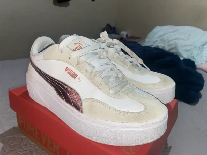 Zapatillas Puma blancas de cuero - 3
