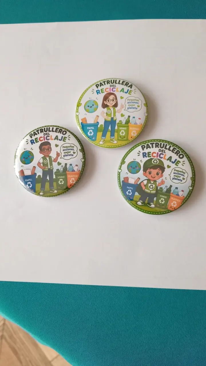 Chapa Patrullero del Reciclaje infantil - 2