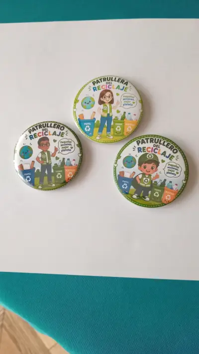 Chapa Patrullero del Reciclaje infantil - miniatura 2