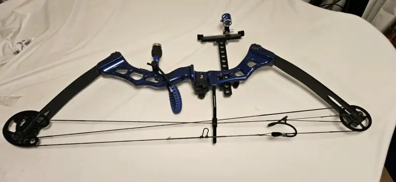 Arco compuesto azul para tiro deportivo - 1