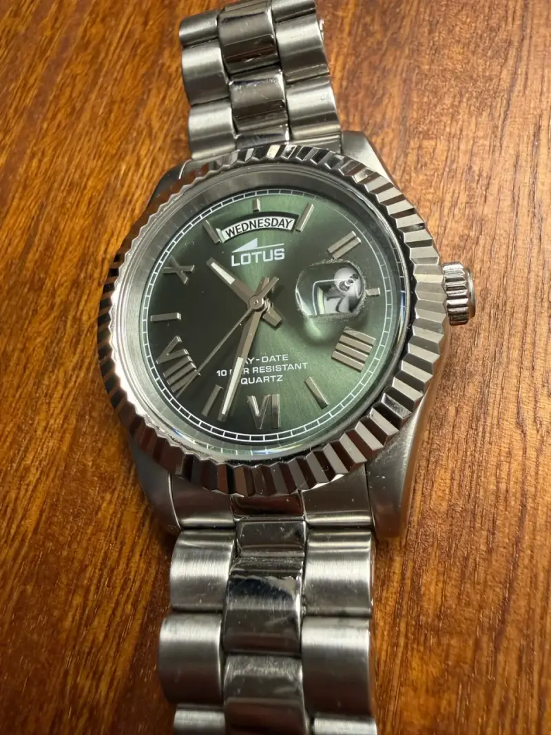 RELOJ 19002/4 LOTUS VERDE HOMBRE - 1