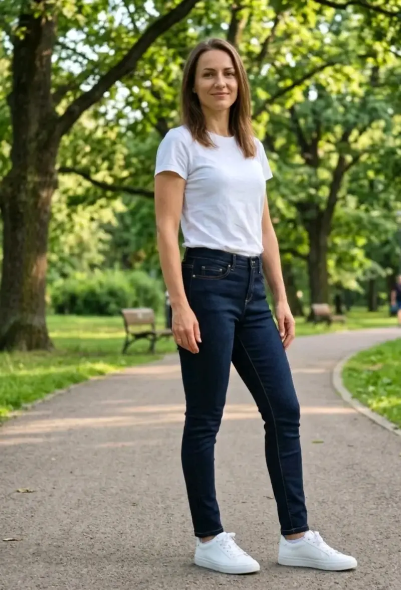 Jeans Michael Kors azul oscuro mujer - 5