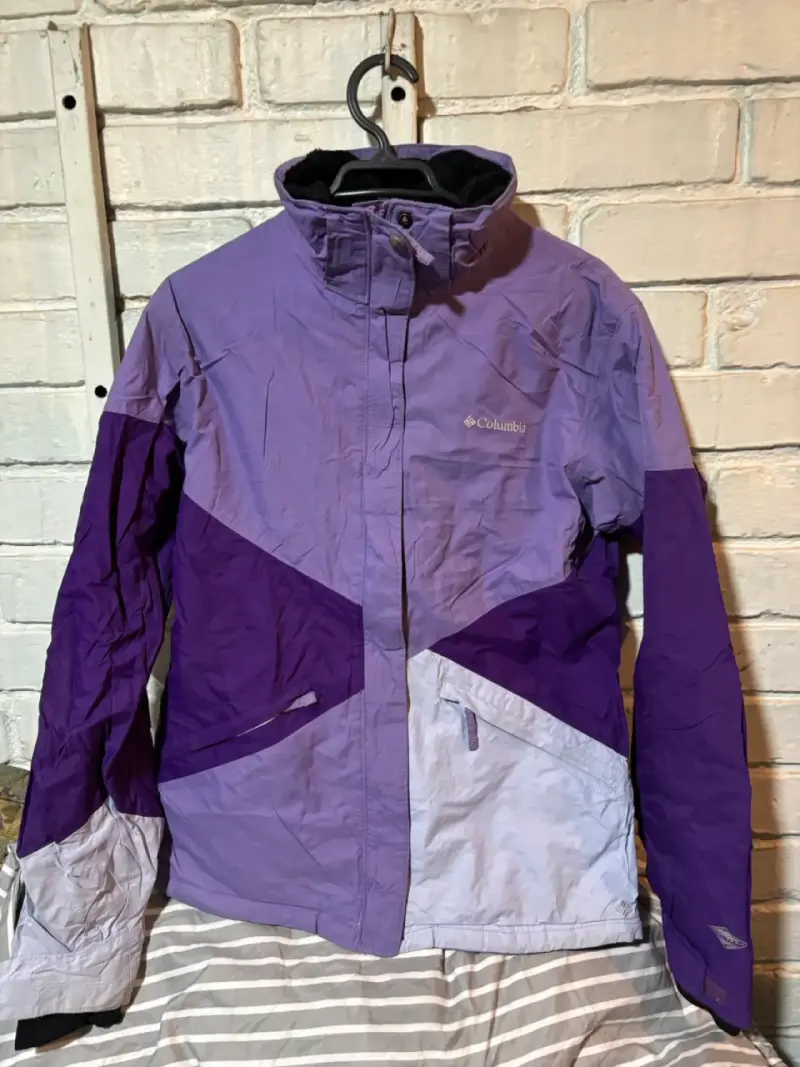 Chaqueta Columbia impermeable morada para mujer - 1