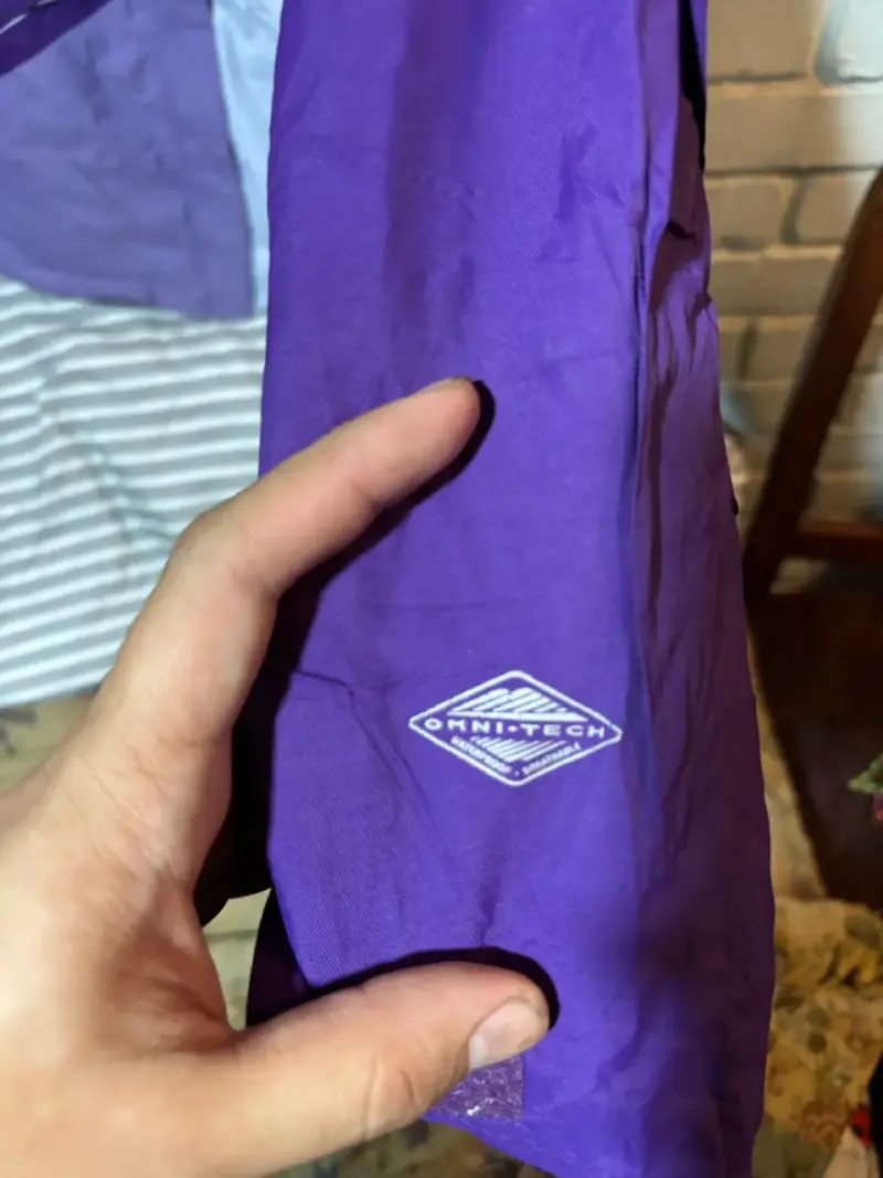 Chaqueta Columbia impermeable morada para mujer - 3