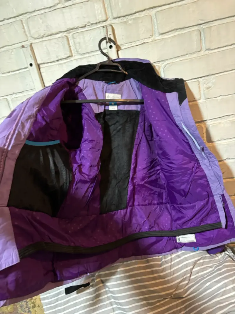 Chaqueta Columbia impermeable morada para mujer - 4
