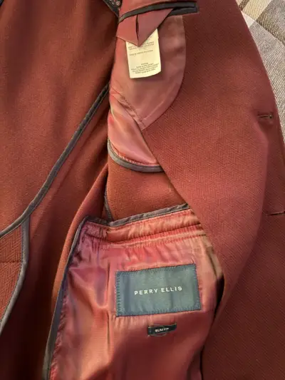 Blazer burdeos Perry Ellis  talla 50 - miniatura 3